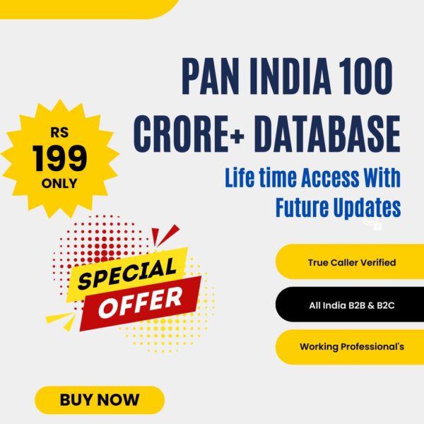 Pan India 100 Crore+ Database